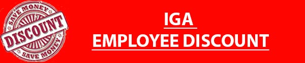 IGA Employee Discount